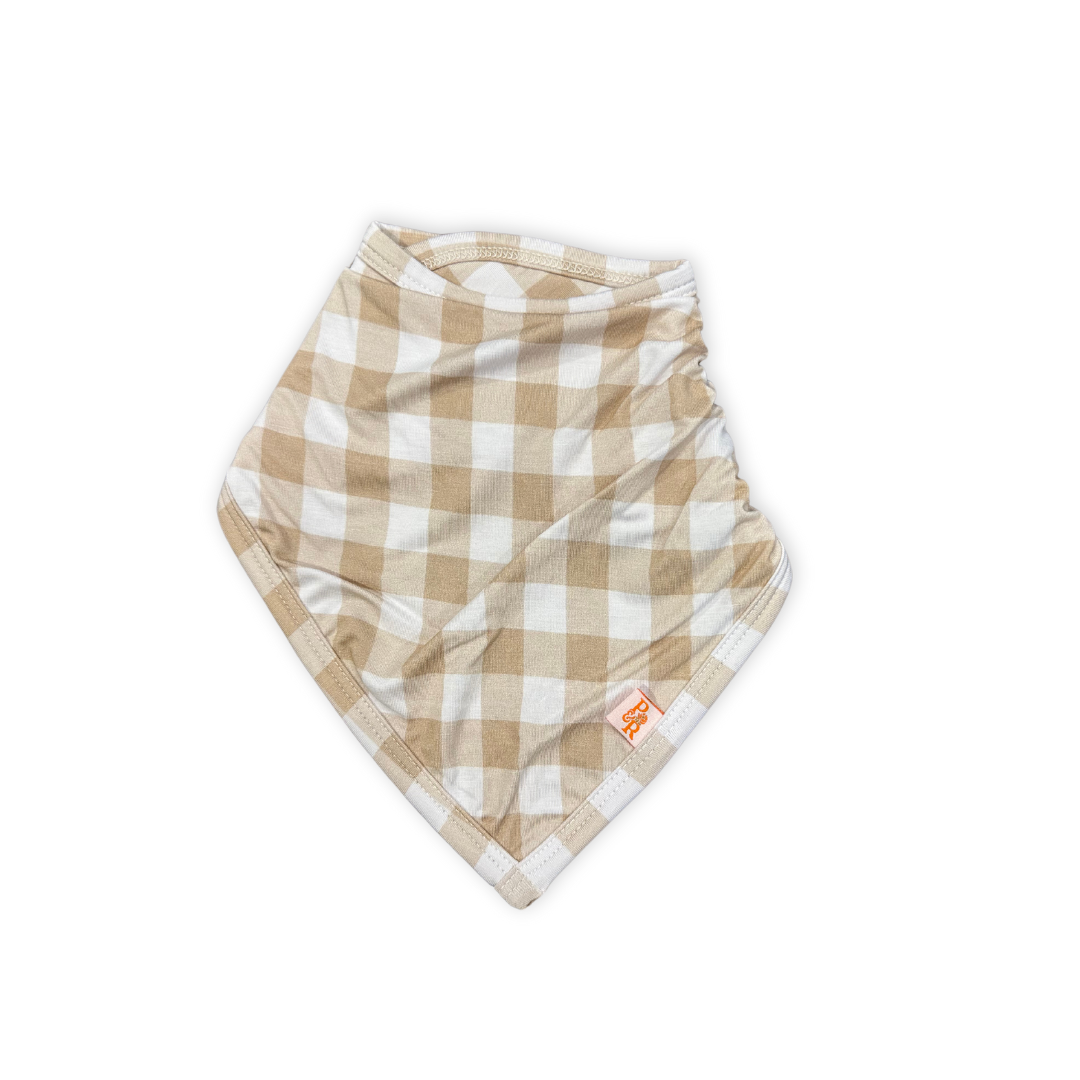 Golden Gingham Bib